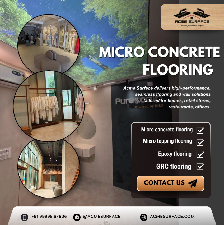 Microcement vs Micro Concrete Flooring — Acme Surface Delhi