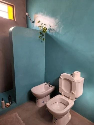 Microcement Flooring in Bathrooms — Acme Surface Haryana Project