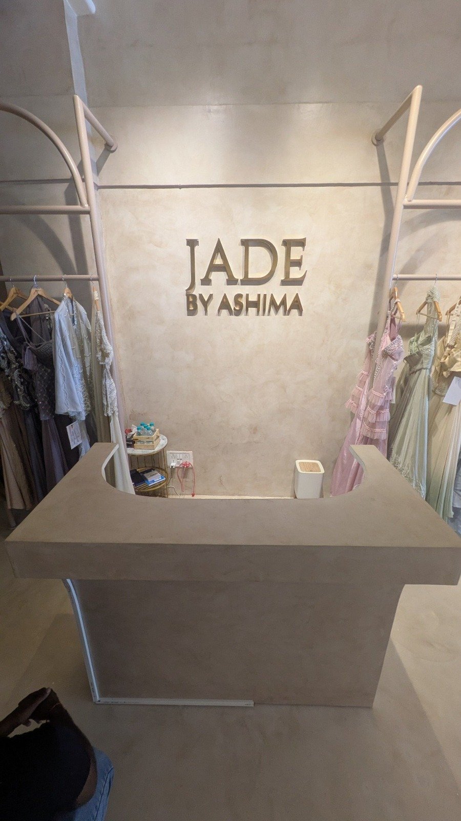 Micro Concrete Flooring at Jade by Ashima New Delhi — Acme Surface