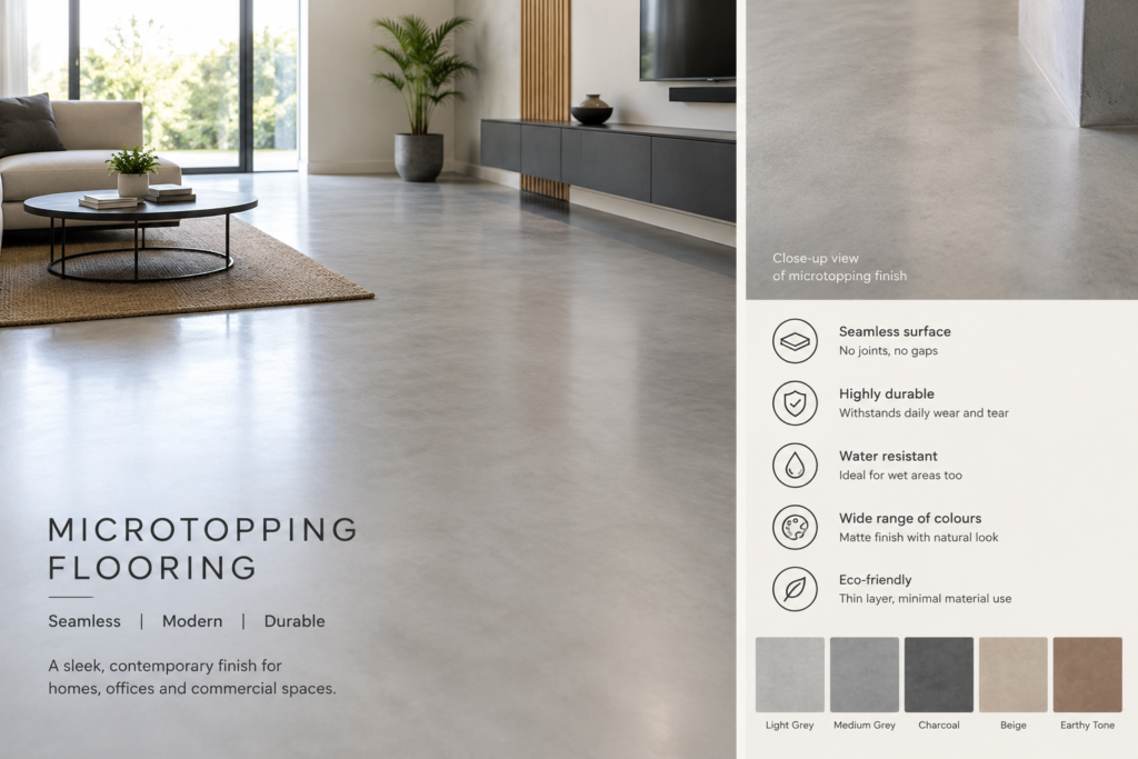 Microtopping Flooring in Delhi by Acme Surface